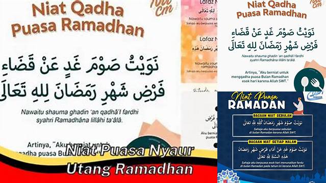 Niat Puasa Nyaur Utang Ramadhan