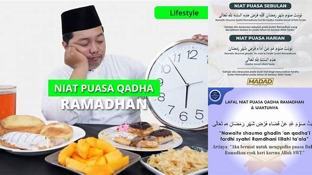 Niat Puasa Qadha Karena Haid