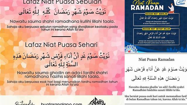 Niat Puasa Ramadan