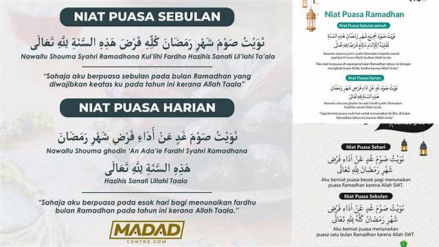 Niat Puasa Ramadhan 1 Bulan