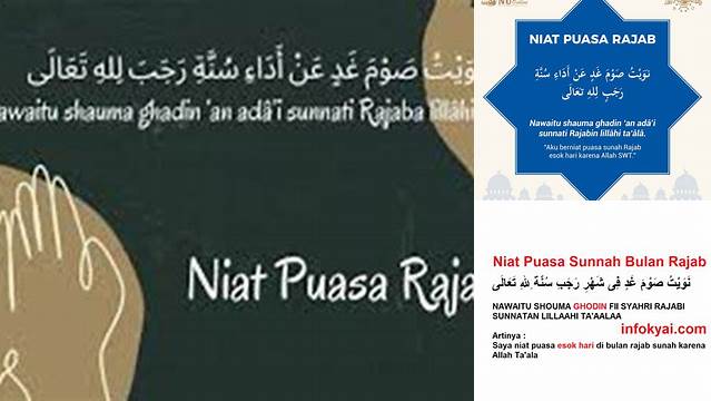 Niat Puasa Sunnah Rajab