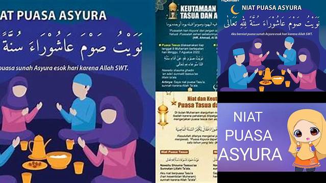 Niat Puasa Tasyua