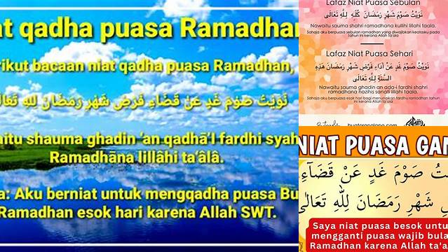 Niat Qodho Puasa