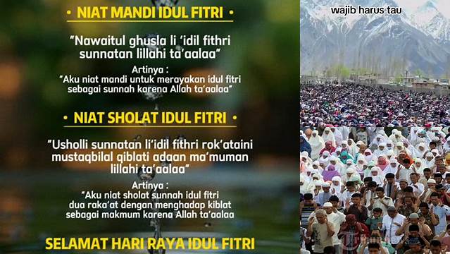 Niat Sholat Ied Idul Fitri