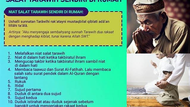 Panduan Niat Salat Tarawih di Rumah untuk Ramadan yang Penuh Berkah