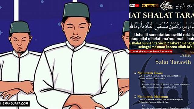 Niat Sholat Tarawih Makmum