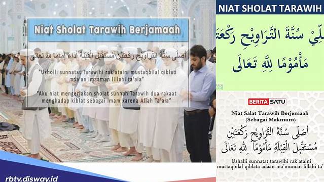 Niat Sholat Tarawih Sebagai Makmum