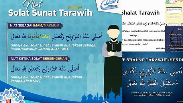 Panduan Niat Witir Tarawih: Tata Cara dan Keutamaannya