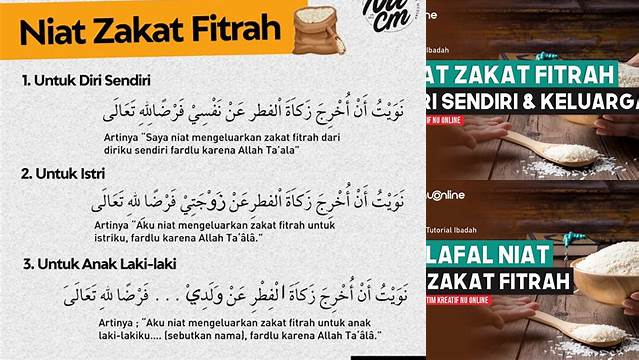 Mudah dan Tepat, Begini Niat Zakat Fitrah Online
