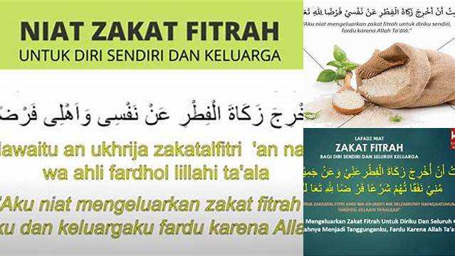 Niat Zakat Fitrah untuk Keluarga Tercinta