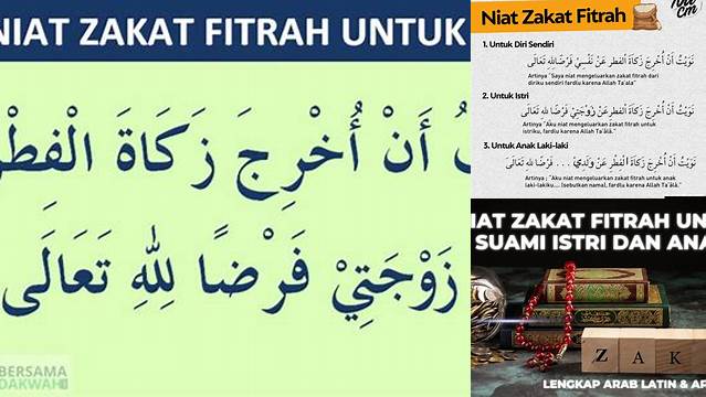 Niat Zakat Fitrah untuk Suami: Panduan Lengkap untuk Menjalankan Kewajiban Suci