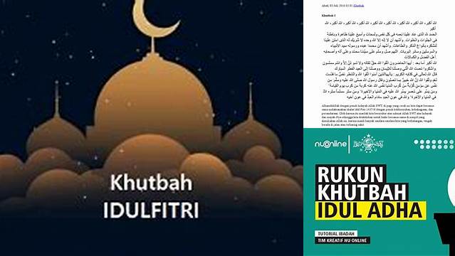 Nu Online Khutbah Idul Fitri