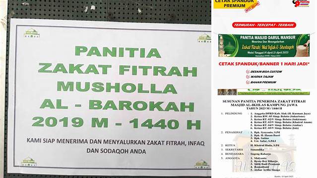 Cara Kerja Panitia Zakat Fitrah yang Efektif dan Transparan