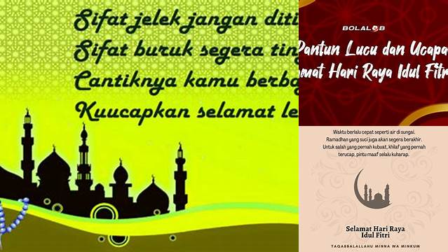 Pantun Hari Raya Idul Fitri