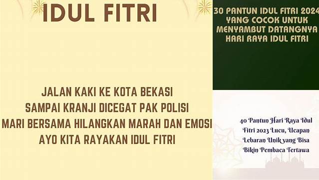 Pantun Idul Fitri