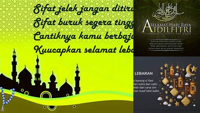 Pantun Lebaran Idul Fitri