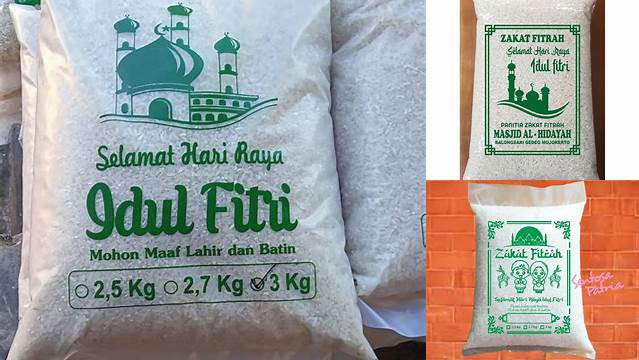 Plastik Beras Zakat Fitrah