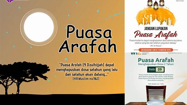 Puasa Arafah Tahun 2020