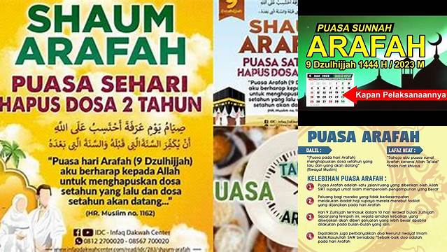 Puasa Arafah Tgl Brp