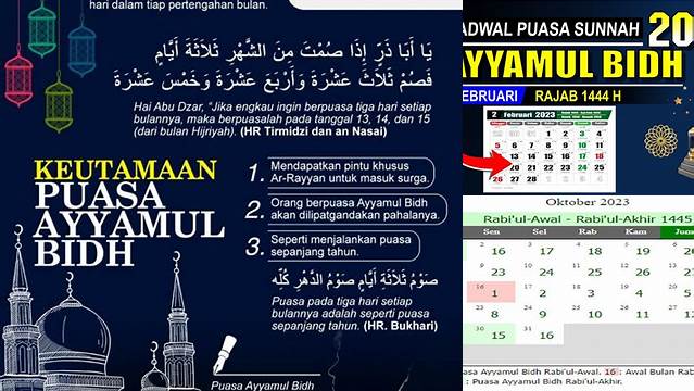 Puasa Ayyamul Bidh Oktober 2024