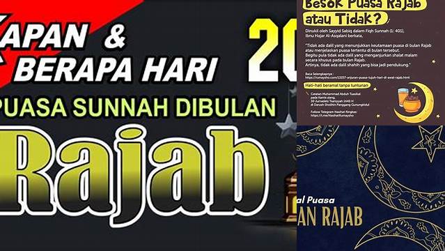 Puasa Bulan Rajab 2024