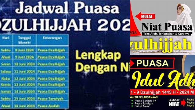 Puasa Dzulhijjah Berapa Hari