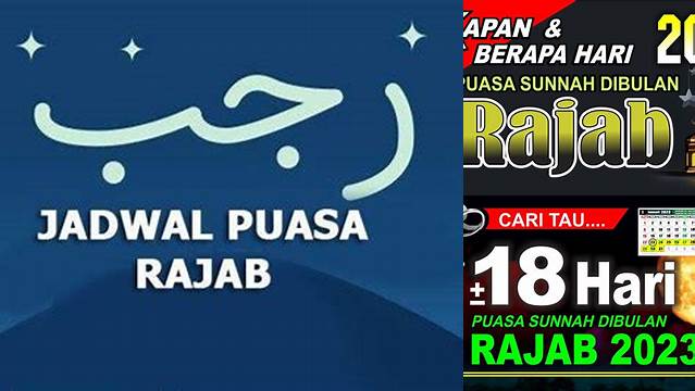 Puasa Rajab Tanggal Berapa