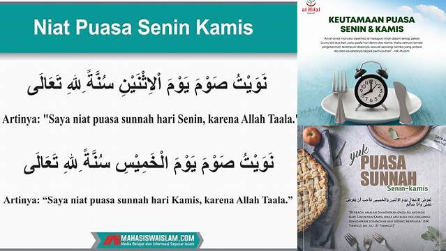 Puasa Senin Kamis 7 Kali