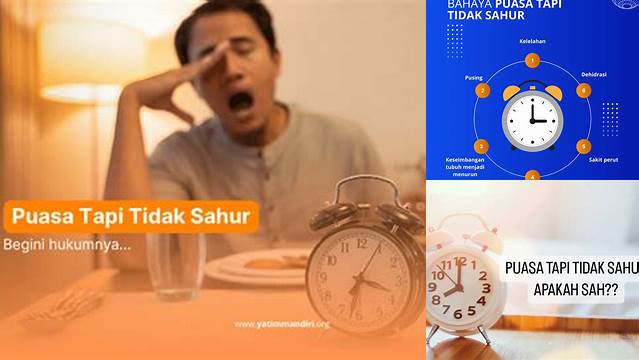 Puasa Tapi Tidak Sahur