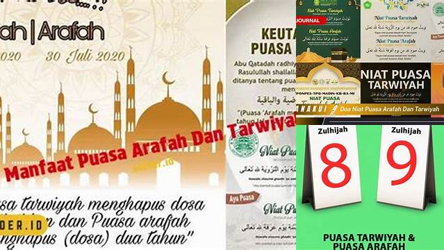 Puasa Tarwiyah Dan Arafah