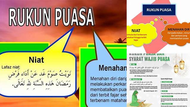 Rukun Puasa Ada