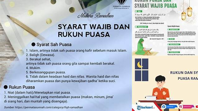 Rukun Puasa Ramadhan