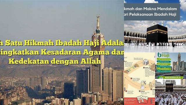 Salah Satu Hikmah Ibadah Haji Adalah