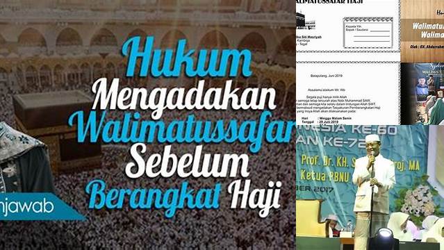 Panduan Sambutan Walimatussafar Haji untuk Persiapan Ibadah yang Sempurna