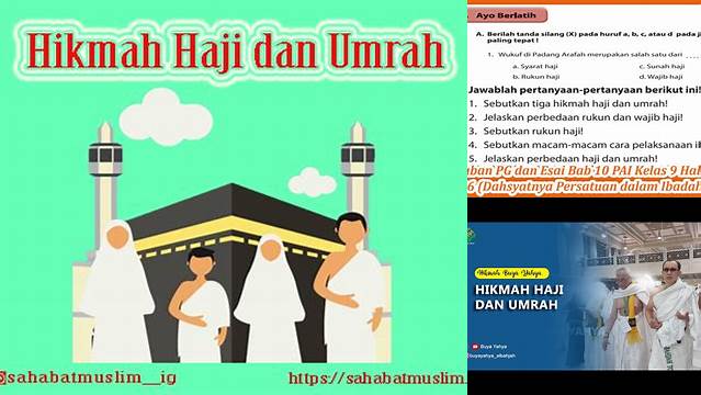 Sebutkan Hikmah Haji Dan Umrah