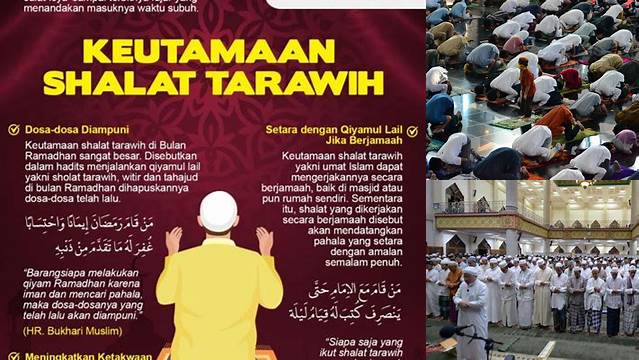 Keutamaan Salat Tarawih yang Tak Boleh Dilewatkan