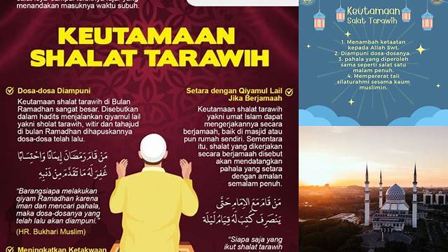 Sebutkan Keutamaan Salat Tarawih