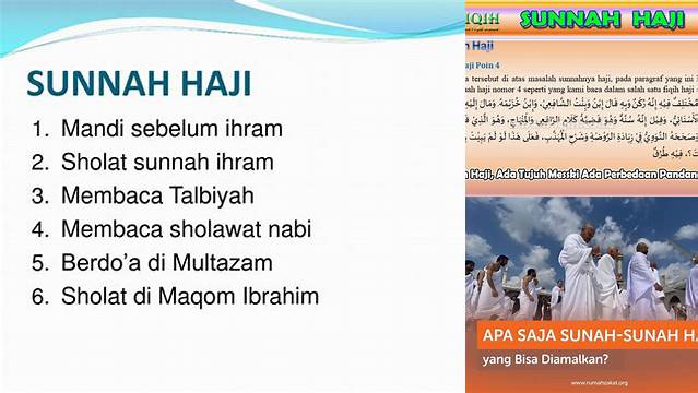 Panduan Lengkap Sunah-Sunah Haji yang Dianjurkan