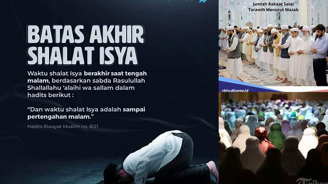 Cara Shalat Tarawih Hingga Akhir Waktu