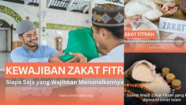 Siapa Yang Wajib Zakat Fitrah