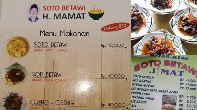 Soto Haji Mamat Terdekat