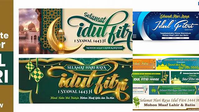 Spanduk Idul Fitri Coreldraw