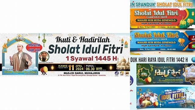 Spanduk Sholat Idul Fitri