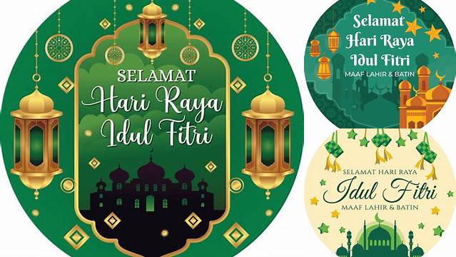 Stiker Idul Fitri 2024