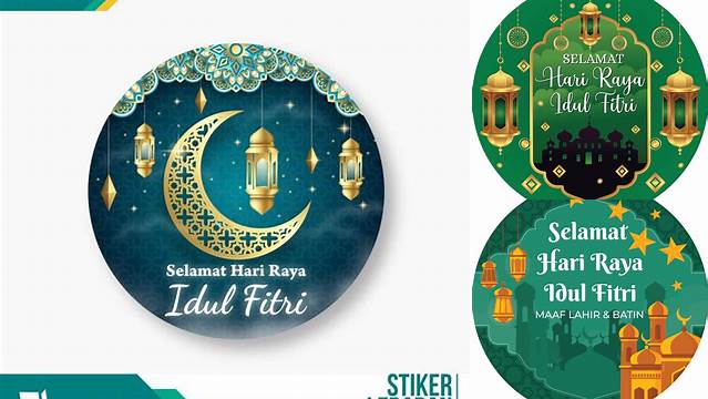 Stiker Lebaran Idul Fitri