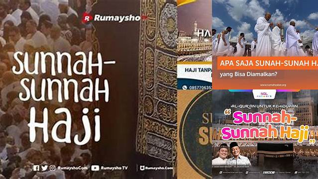 Sunah Sunah Haji