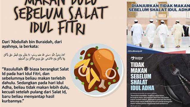 Sunnah Makan Sebelum Shalat Idul Adha