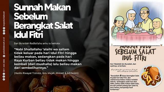 Sunnah Makan Sebelum Shalat Idul Fitri