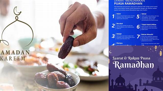 Syarat Puasa Ramadhan