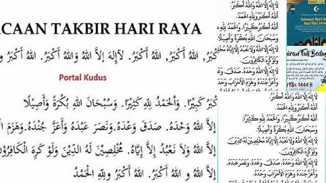 Takbir Idul Fitri Lirik